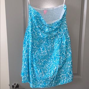 Strapless Lilly Pulitzer dress size xl